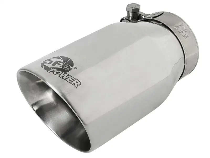 Hot Deal aFe MACH Force-Xp Universal 304 SS Single-Wall Clamp-On Exhaust Tip -— PMD Premier Motoring Development