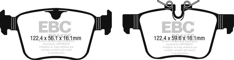 While Supplies Last EBC 2016+ Jaguar F-Pace 2.0L TD (180) Greenstuff Rear Brake Pads — PMD Premier Motoring Development