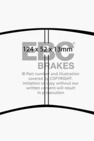 Best Seller EBC 65-69 Dodge Dart 2.8 Yellowstuff Front Brake Pads — PMD Premier Motoring Development