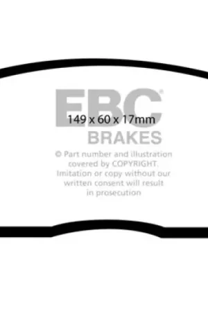 Today Only EBC 01-06 Hyundai Santa Fe 2.4 Yellowstuff Front Brake Pads — PMD Premier Motoring Development