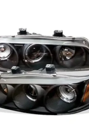 Shop Now Spyder Honda Accord 94-97 1PC Projector Headlights LED Halo Amber Refl — PMD Premier Motoring Development