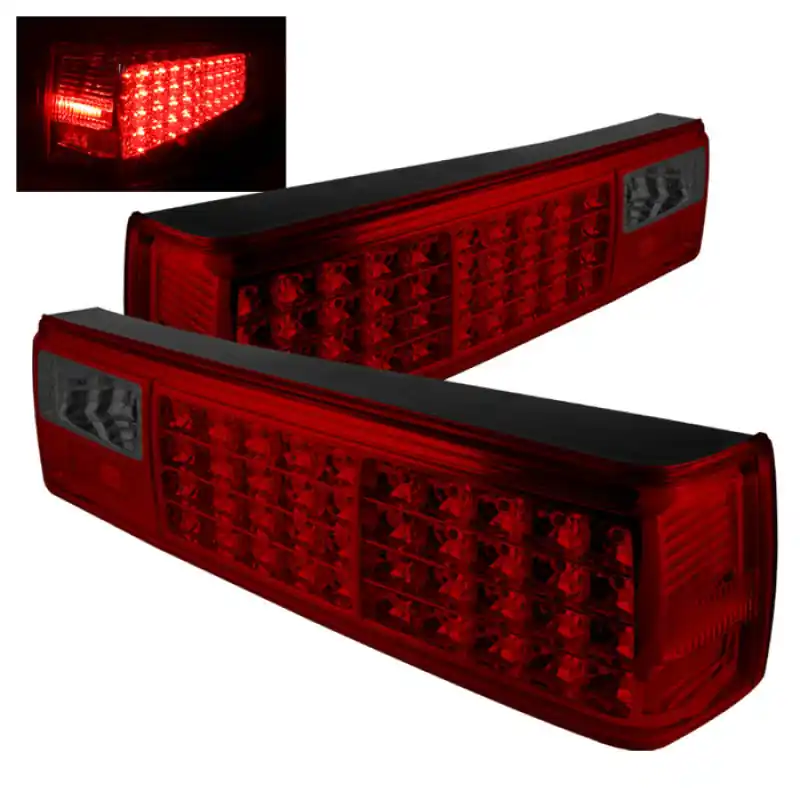 xTune Ford Mustang 87-93 LED Tail Lights Red Smoke ALT-ON-FM87-LED-RS — PMD Premier Motoring Development Instant Buy