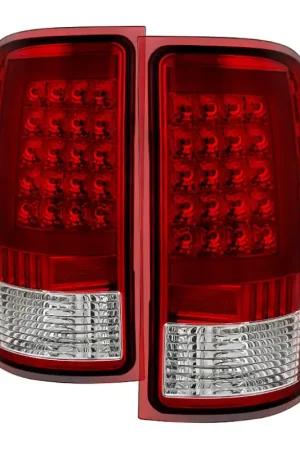xTune GMC Sierra 07-13 LED Tail Lights Red Clear ALT-ON-GS07-G2-LED-RC — PMD Premier Motoring Development Hassle-Free Returns