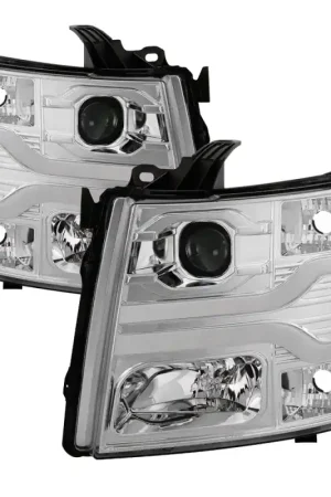 Spyder Chevy Silverado 1500 07-13 Version 3 Projector Headlights - Chr — PMD Premier Motoring Development Discount