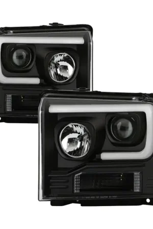 Spyder 05-07 Ford F250/350/450 Super Duty Projector LED Black PRO-YD-F — PMD Premier Motoring Development Direct From Factory
