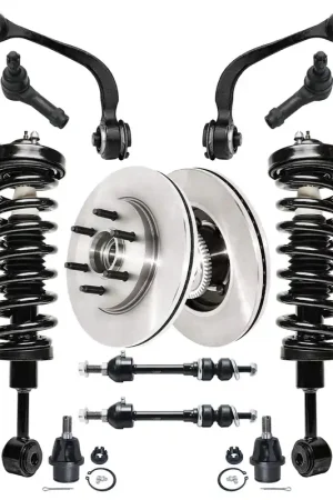 16pc Front Disc Brake Rotors Control Arms Struts Ball Joints Suspension Kit Flash Sale
