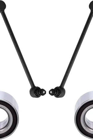 4pc Front Wheel Bearings Sway Bar Links Suepension Kit Limited Time