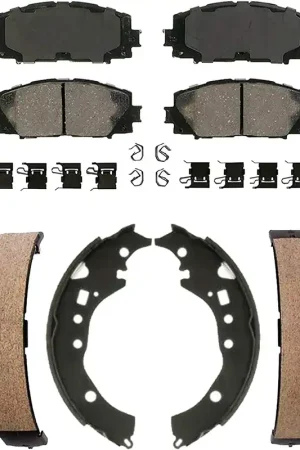 6pc Front Ceramic Brake Pads Rear Brake Shoes Kit Bulk Order