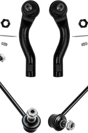 4pc Front Outer Tie Rods Sway Bar Links Suspension Kit Best Choice