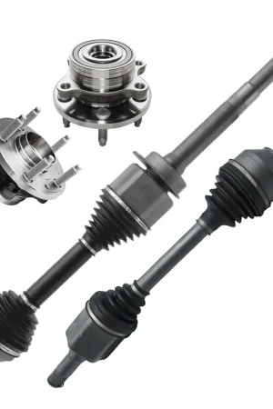 4pc Front CV Axles Wheel Hub and Bearings Kit Hassle-Free Returns