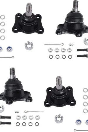 4pc Front Upper Lower Ball Joints Suspension Kit Top Pick