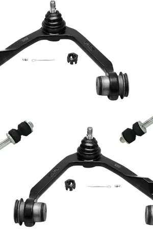 4pc Front Upper Control Arms Sway Bar Links Suspension Kit Free Returns