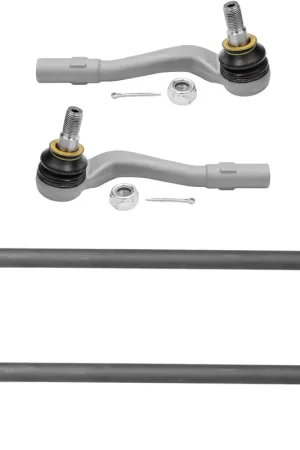4pc Front Outer Tie Rods Sway Bar Links Suspension Kit Warranty Included
