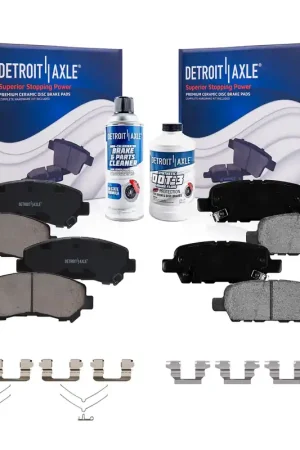 6pc Front & Rear Ceramic Brake Pads Kit Latest