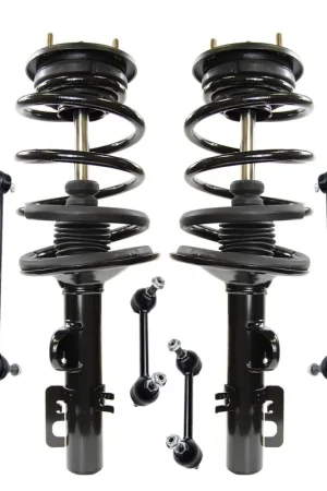 12pc Front & Rear Struts Sway Bar Links Tie Rods Boots Suspension Kit Genuine