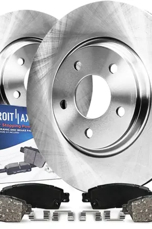4pc Front Disc Brake Rotors Ceramic Brake Pads Kit One Day Deal