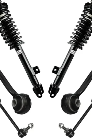 Worldwide Shipping 6pc Front Struts Lower Forward Control Arms Sway Bar Links Suspension Kit