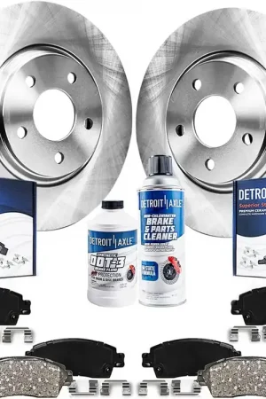 10pc Front & Rear Disc Rotors and Ceramic Brake Pads Kit While Supplies Last