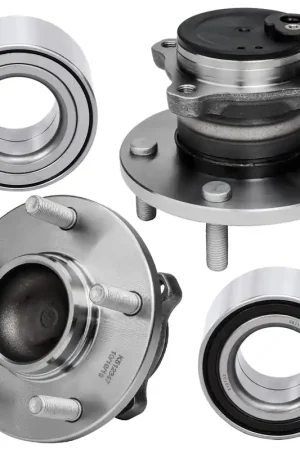 4pc Front Wheel Bearings Rear Wheel Hub and Bearings Kit Certified