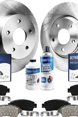 10pc Front & Rear Disc Rotors and Ceramic Brake Pads Kit Flash Sale