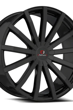 Save Now Cavallo CLV-52 Gloss Black Wheel; Rear Only; 24x9; 18mm Offset