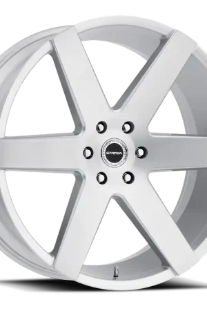 Worldwide Shipping Strada S60 Coda Wheel 22x9.5 6x139.7 Brushed Silver 24mm - FREE T-SHIRT INCLUDED!