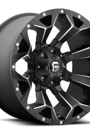 Fuel D546 Assault Wheel 20x9 6x120 Matte Black Milled 7mm - FREE T-SHIRT INCLUDED! Money Back Guarantee