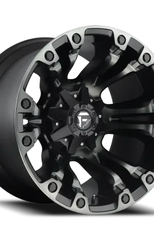 Fuel D851 Vapor Wheel 17x9 8x165.1 Matte Black Machined With Gray Tint 1mm - FREE T-SHIRT INCLUDED! Special Offer