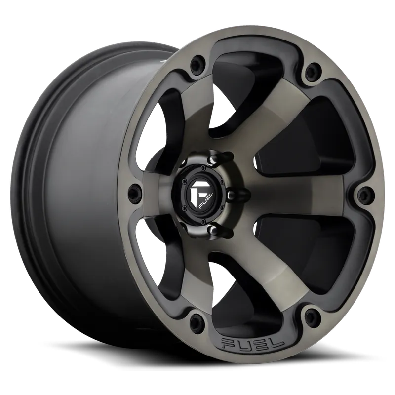Free Shipping Fuel D564 Beast Wheel 18x9 6x135 Matte Black Machined With Double Dark Tint 1mm - FREE T-SHIRT INCLUDED!