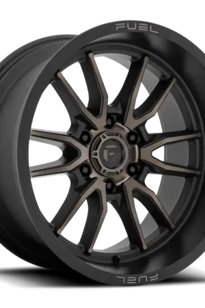 Fuel D762 Clash Wheel 20x10 6x139.7 Matte Black Machined With Double Dark Tint -18mm - FREE T-SHIRT INCLUDED! While Supplies Last