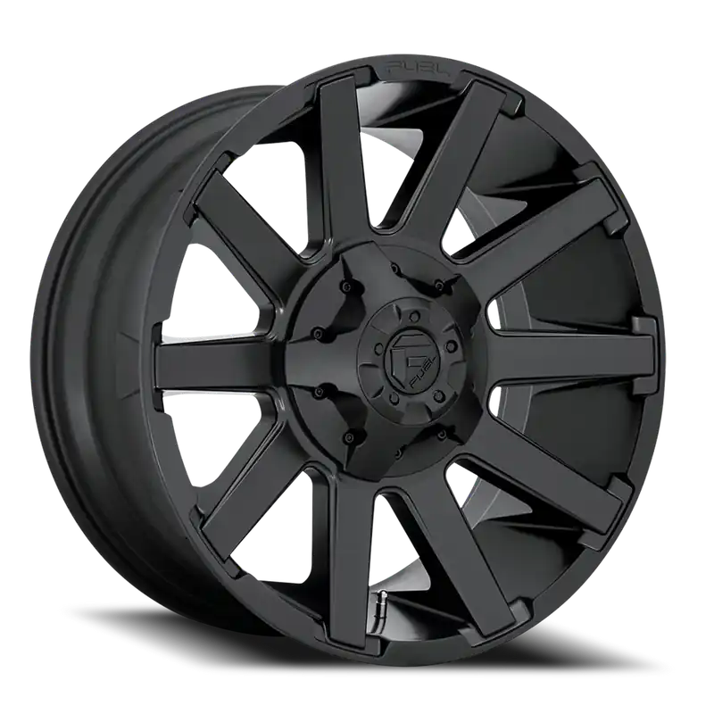 Mega Sale Fuel D437 Contra Wheel 20x9 8x165.1 Satin Black 1mm - FREE T-SHIRT INCLUDED!