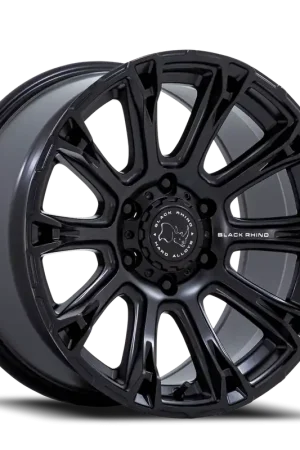 Exclusive Black Rhino Br020 Diamondback Wheel 18x9 6x139.7 Matte Black -12mm - FREE T-SHIRT INCLUDED!