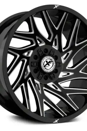 Super Sale Xf Off-Road Xf-229 Wheel 22x12 6x135 & 6x139.7 Gloss Black & Milled -44mm