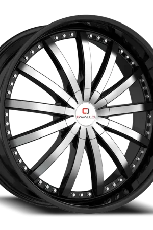 Sale Cavallo Clv-53 Wheel 20x8.5 5x114.3 & 5x120 Gloss Black & Machined 35mm