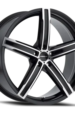 Vision Boost 469 Wheel 20x8.5 5x112 Gloss Black Machined Face 35mm Must Have