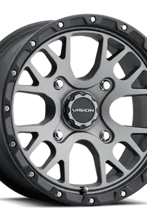 Vision Rocker 545 Atv Utv Wheel 15x7 4x136 Satin Grey 13mm Professional Grade