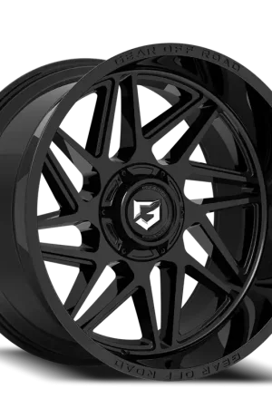 Gear Off Road 761B Wheel 22x10 6x135 & 6x139.7 Gloss Black -19mm Money Back Guarantee