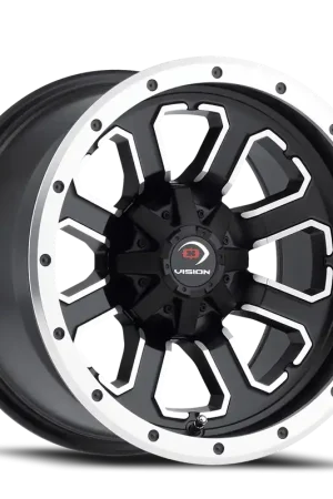 Vision Commander 548 Atv Utv Wheel 14x7 4x156 Matte Black Machined Face 3mm In Demand