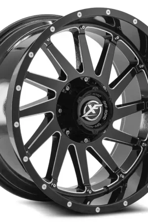 One Day Deal Xf Off-Road Xf-216 Wheel 20x10 5x127 & 5x139.7 Gloss Black & Milled -24mm