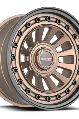 Best Choice Vortek Vrd-702 Wheel 20x9.5 6x135 & 6x139.7 Matte Bronze With Black Bolts & Lip 0mm