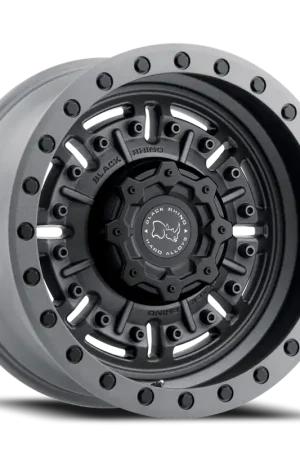 Black Rhino Abrams Wheel 20x9.5 5x127 Textured Matte Gunmetal -18mm - FREE T-SHIRT INCLUDED! Modern