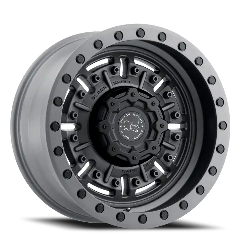 Black Rhino Abrams Wheel 20x9.5 5x127 Textured Matte Gunmetal -18mm - FREE T-SHIRT INCLUDED! Modern