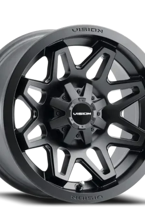 Vision Se7En 416 Atv Utv Wheel 14x7 4x136 Matte Black 3mm New Arrival