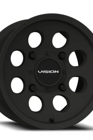 Clearance Vision 56 Midway Atv Utv Wheel 15x7 4x136 Satin Black 13mm - FREE T-SHIRT INCLUDED!