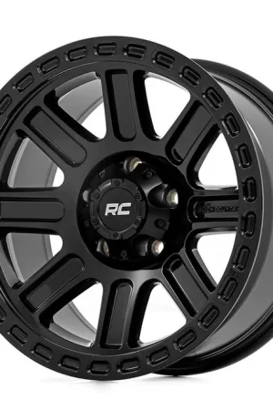 Last Chance Rough Country 84 Series Wheel 18x8.5 5x114.3 Gloss Black 0mm 84180913 - FREE T-SHIRT INCLUDED!