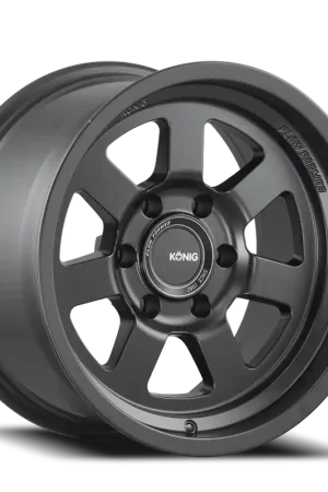 Konig Ht2 Wheel 17x9 5x127 Matte Black -12mm Fan Favorite
