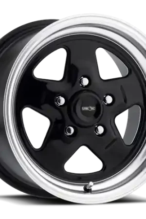 Authentic Vision Nitro 521 Wheel 15x10 5x120.65 Gloss Black With Machined Lip -25mm