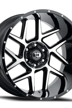 Vision Sliver 360 Wheel 24x12 8x170 Gloss Black Machined Face -51mm - MINIMUM PURCHASE OF 4 WHEELS - FREE T-SHIRT INCLUDED! Wholesale