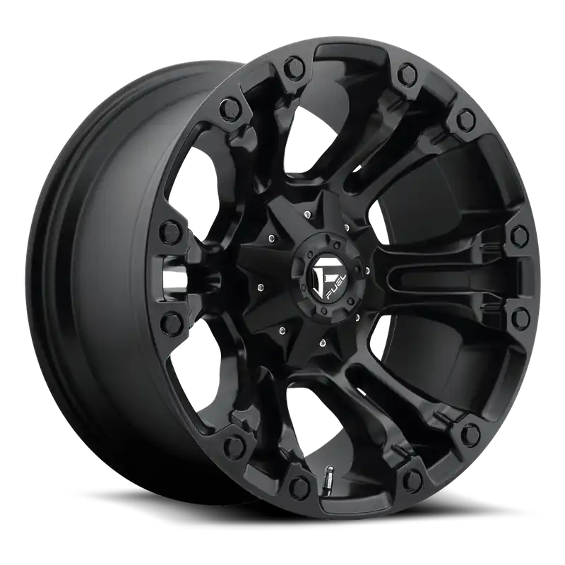 Luxury Fuel D560 Vapor Wheel 22x10 6x135 & 6x139.7 Matte Black -19mm - FREE T-SHIRT INCLUDED!