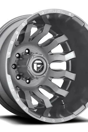 Fuel D693 Blitz Dually Wheel 20x8.25 8x200 Platinum -202mm - FREE T-SHIRT INCLUDED! Luxury